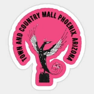 Town and Country Mall Phoenix Arizona Sticker